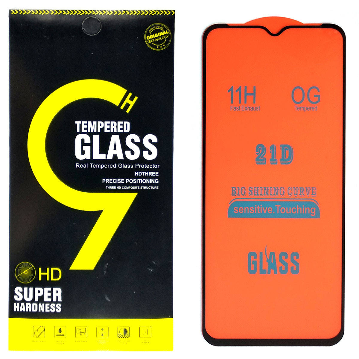 

Защитное стекло 21D для Samsung Galaxy A12 / M12 / A03s (Черный), Белый