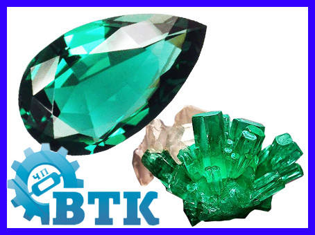 

Цирконий кубический (фианит) зеленый груша 10*7, Зелёный