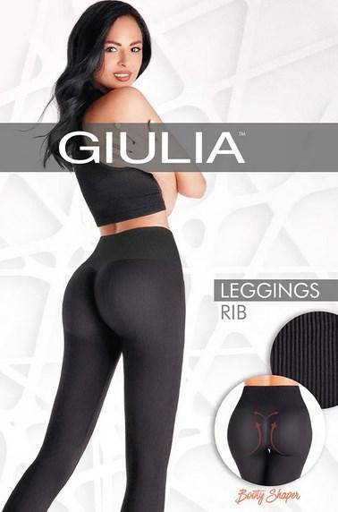 

Леггинсы бесшовные в рубчик LEGGINGS RIB тм Giulia, Черный