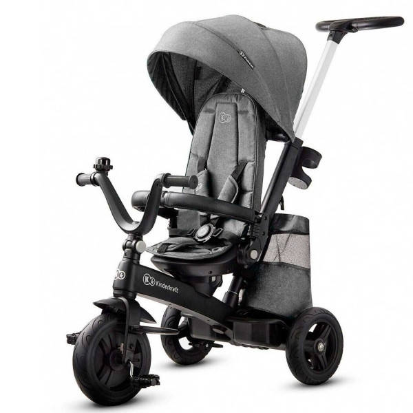 

Трехколесный велосипед Kinderkraft Easytwist Platinum Grey (KKRETWIGRY0000), Серый