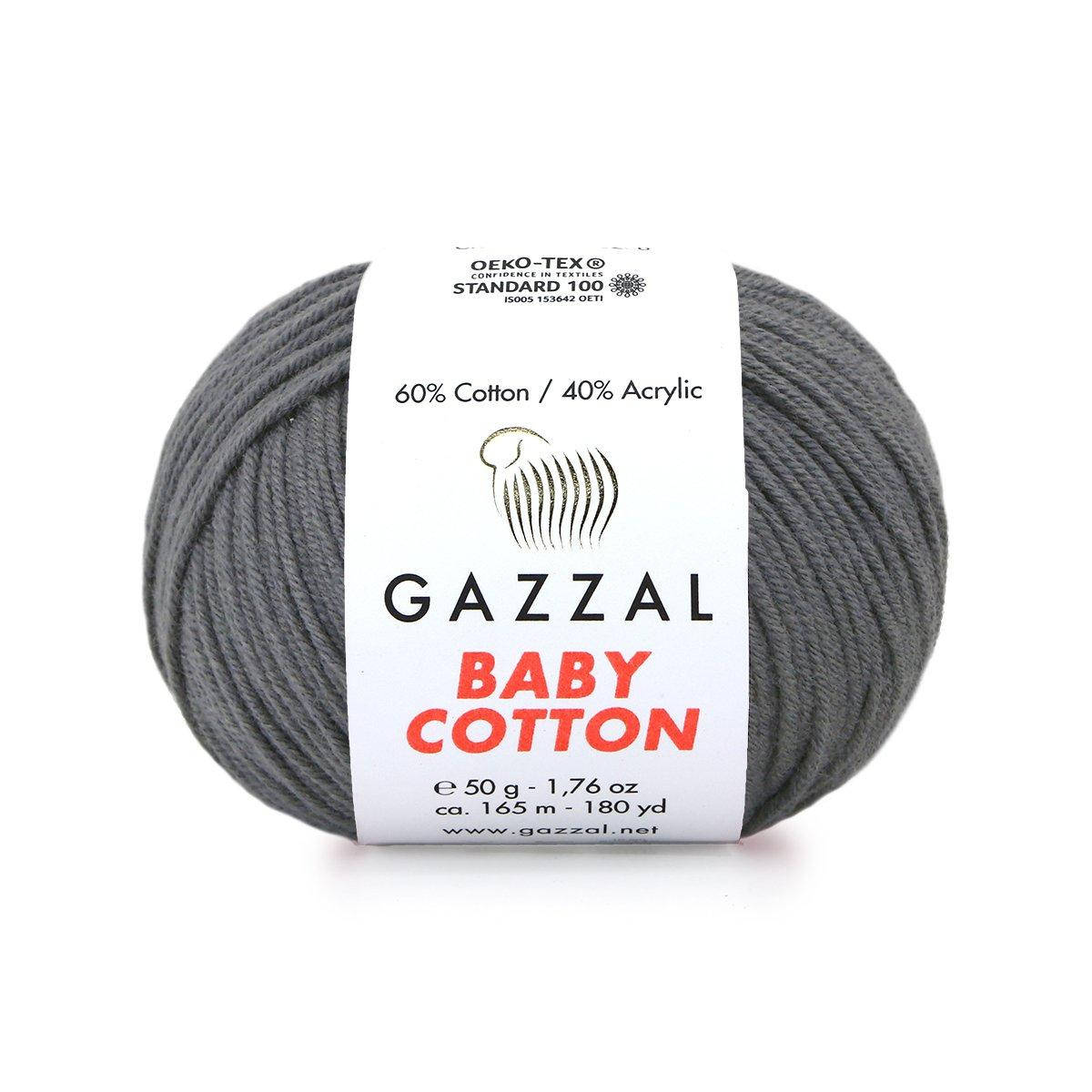 

Gazzal Baby Cotton № 3450 темно-серый