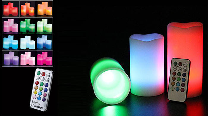 

Светодиодные свечи с пультом управления Luma Candles Люма Кендлес (electronic candle)
