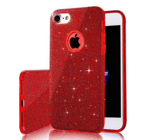 

Силиконовый блестящий чехол для iPhone 7 / 8 Красный