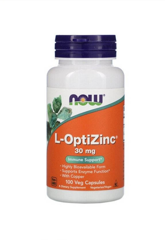 

L-OptiZinc, 30 мг, 100 растительных капсул