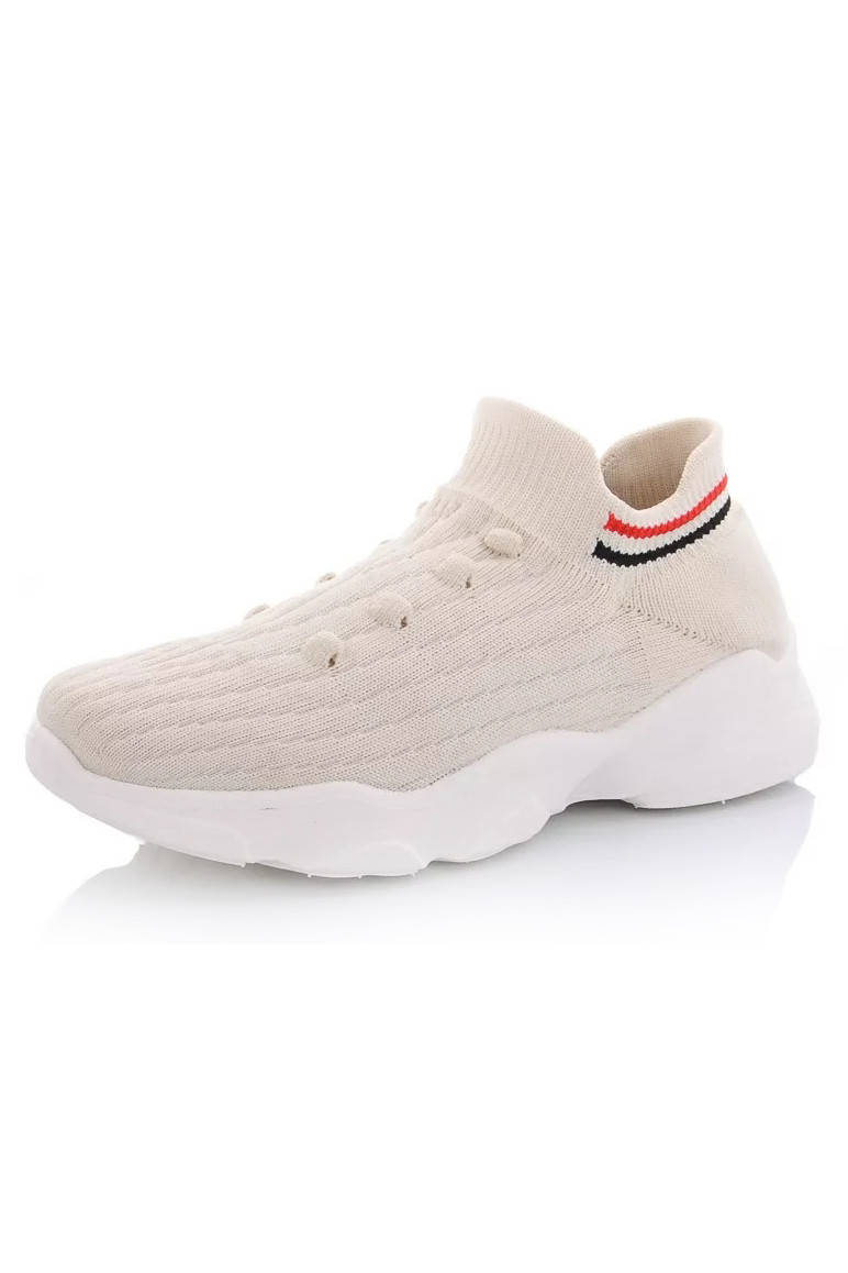 

Кроссовки женские бежевые 143906M, Бежевый