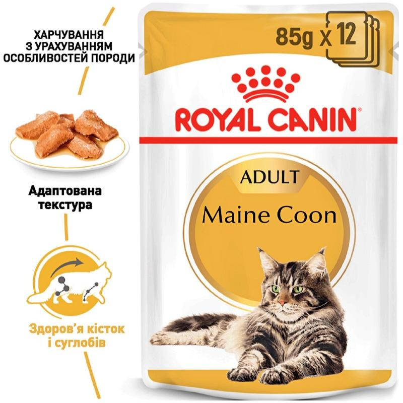 

Влажный корм для взрослых кошек Royal Canin Mainecoon Adult 85 г (9003579001219)
