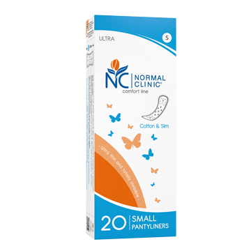 

Ежедневные гигиенические прокладки Normal Clinic Comfort Ultra small cotton&slim 20 шт