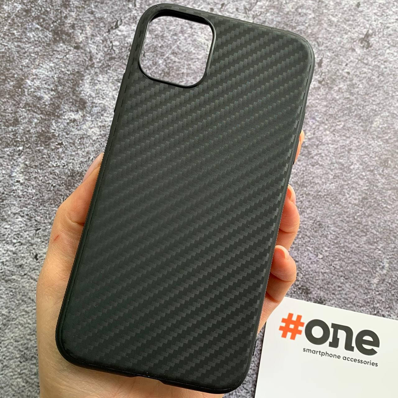 

Чехол для iPhone 11 накладка тонкий карбоновый чехол для айфон 11 черний CSl