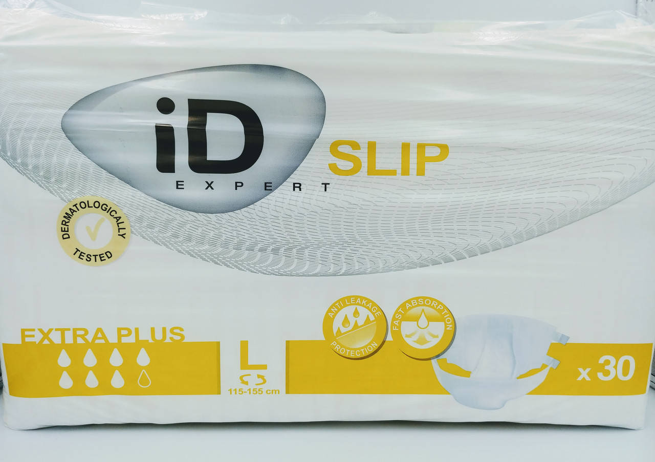 

Подгузники для взрослых ID SLIP EXTRA PLUS Large №30 минимальный заказ 2 пачки