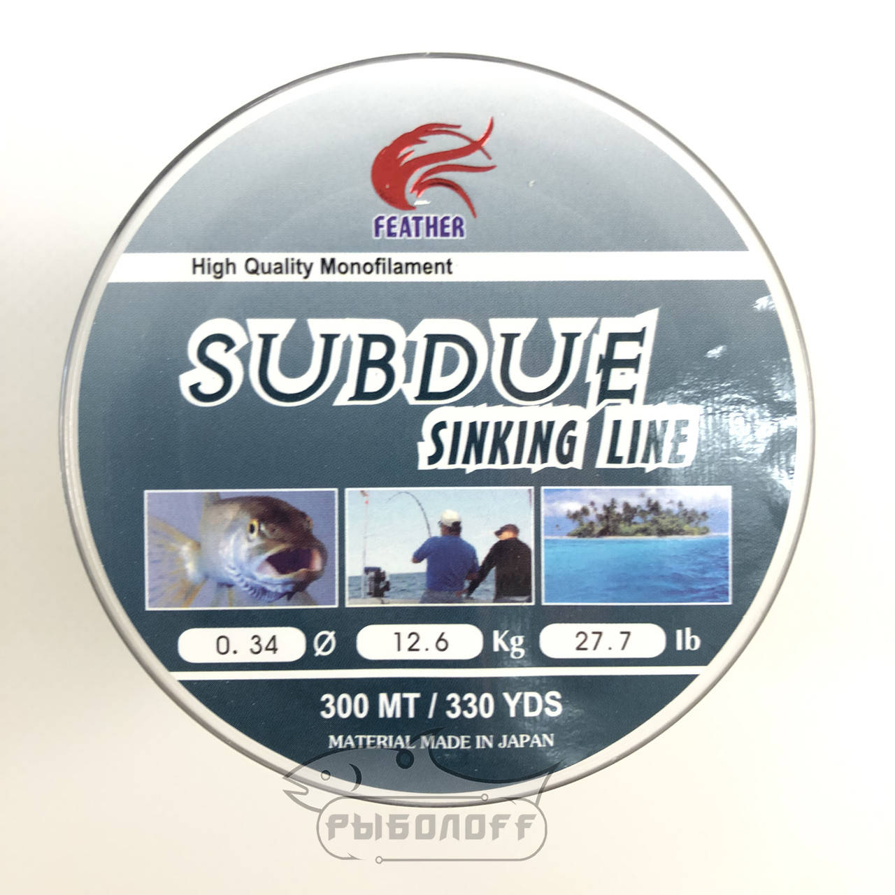 

Леска черная Feather Subdue 0.34мм 300м