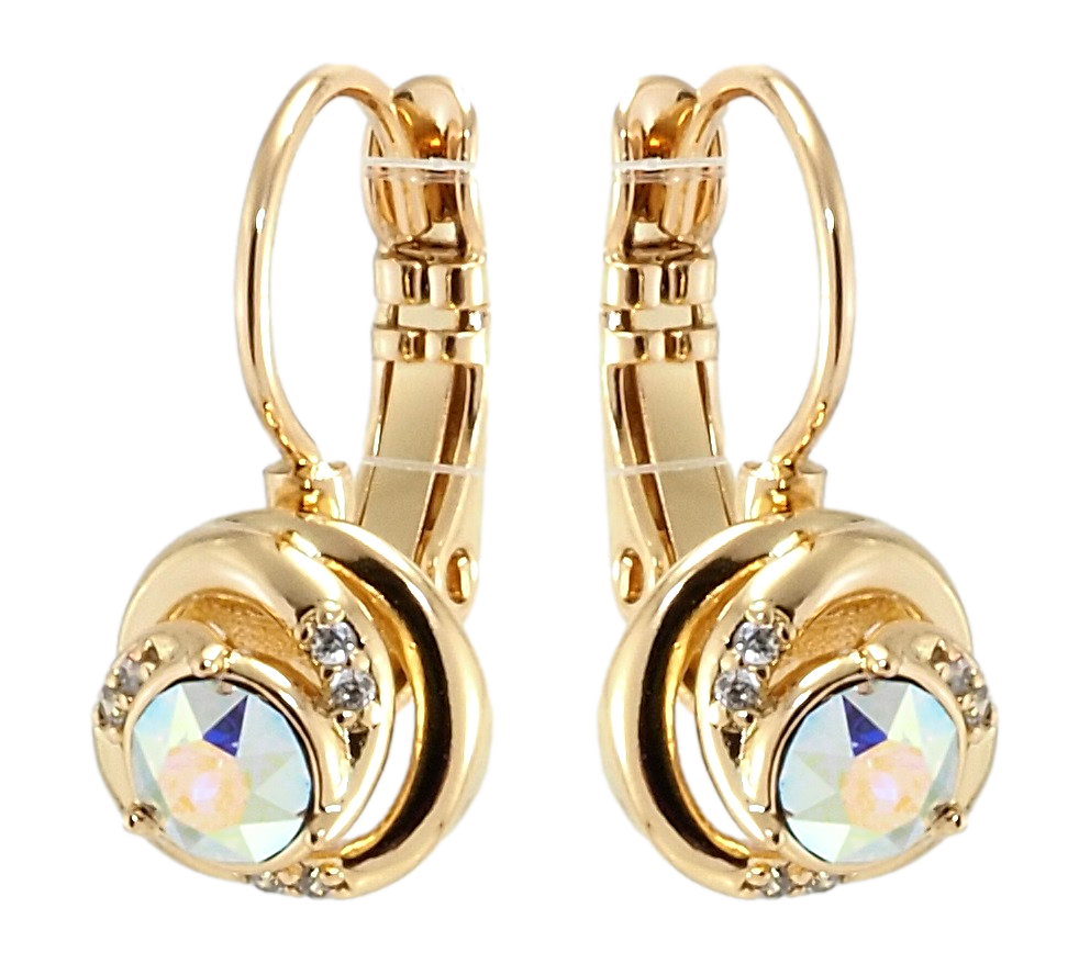 

Серьги Xuping Позолота 18K с кр-ми Swarovski французский замок "Бутоны с кристаллами АВ"