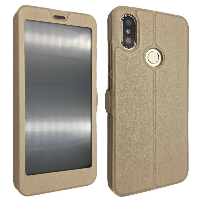 

Чехол-книжка DK-Case кожа с пластиком Flip Cover Magnetic для Xiaomi Redmi Note 6 Pro (gold)
