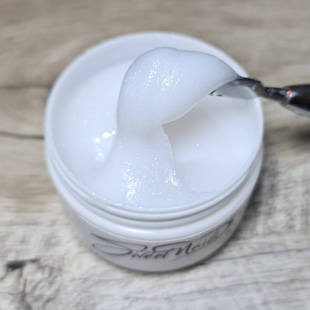 

Полигель для наращивания ногтей Sweet Nails Sydney молочный с шиммером 50г