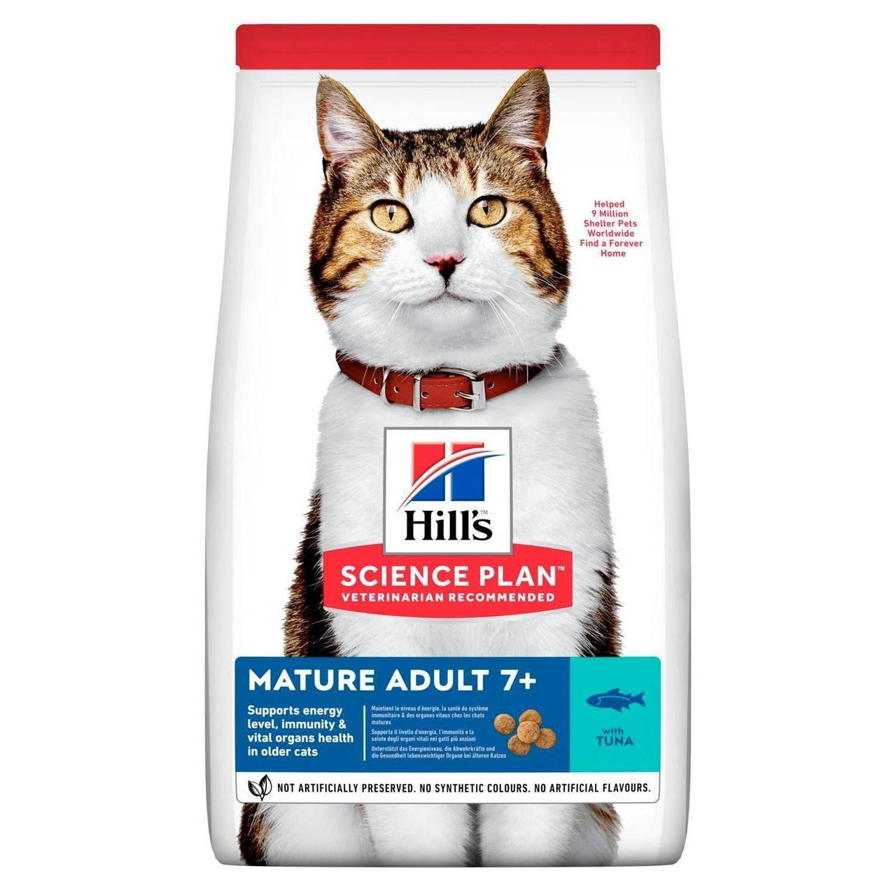

Hills Feline Mature Adult 7+ Tuna сухой корм для кошек старше 7 лет с тунцом, 1.5 кг
