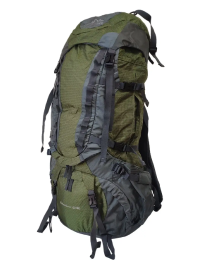 

Рюкзак туристический Leadhake 537 65+10л каркасный Зелёный с чехлом (01L53704)