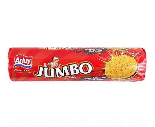 

Печенье сэндвич с шоколадным кремом Arluy Jumbo 500 г Испания