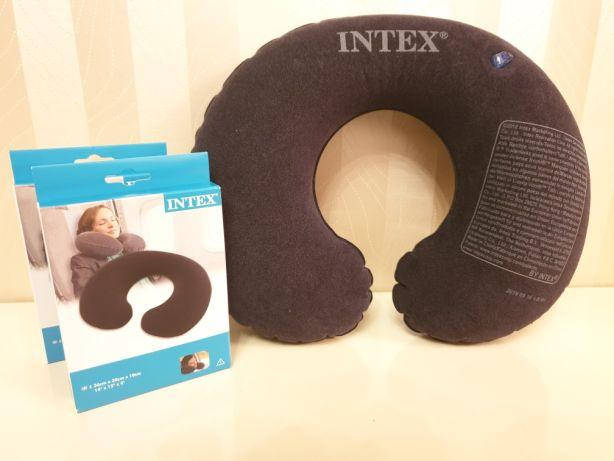 

Надувная дорожная подушка, подголовник, под шею, под голову INTEX 68675, Черный