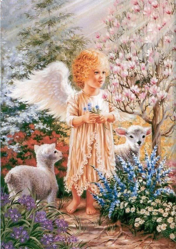 

Алмазная живопись Диамантовые ручки Ангелочек и ягнята (GL73901) (GU_188590) 40 х 50 см (На подрамнике)