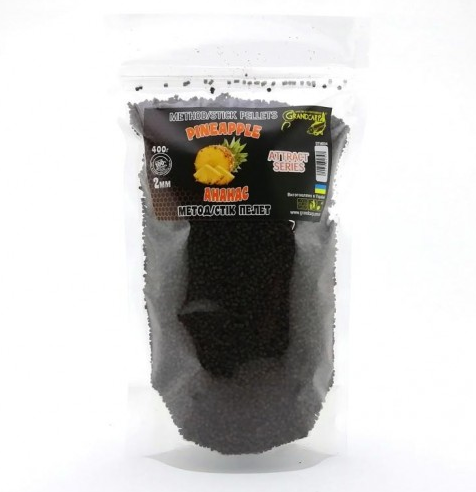 

Методный пеллетс 2 мм (Ананас) Грандкарп 400 грамм