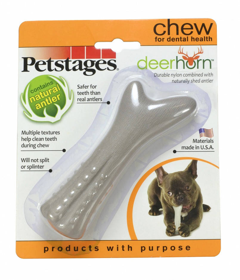 

Игрушка с оленьими рогами для собак Petstages Deerhorn XS (9см)