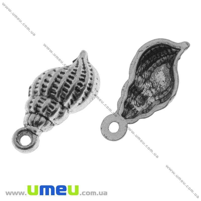 

Подвеска металлическая Ракушка, Античное серебро, 20х8 мм, 1 шт (POD-001194)