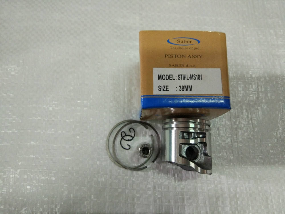 

Поршень в сборе бензопила STIHL 181 38 мм китай палец 10 мм
