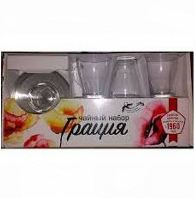 

Набор чайный Грация 12 предметов ОСЗ (08с1349/1649), Прозрачный