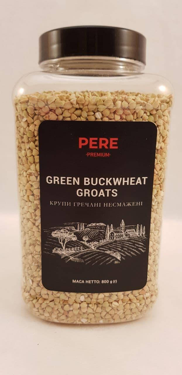 

Крупа гречневая нежареная ядрица Pere 800 г в банке