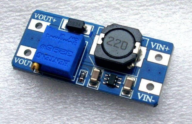 

Преобразователь напряжения повышающий MT3608 DC/DC от 2-28 вольт 2 A