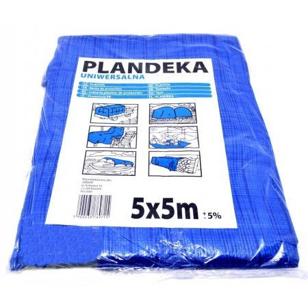 

Тент Брезент Пландека Тарпаулин защитный (60g\m2) 5x5 Польша (Wimar), Синий