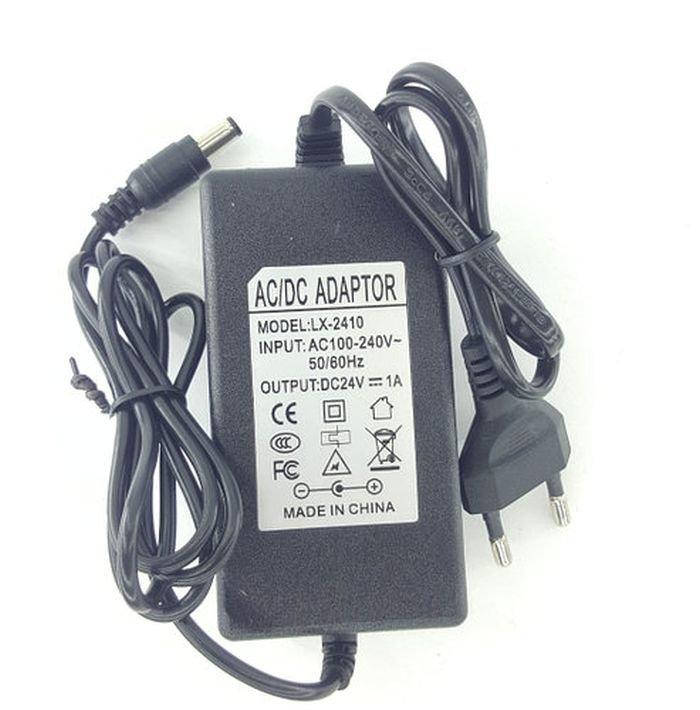 

Блок питания (адаптер) 24V, 1A (5*2.5mm)