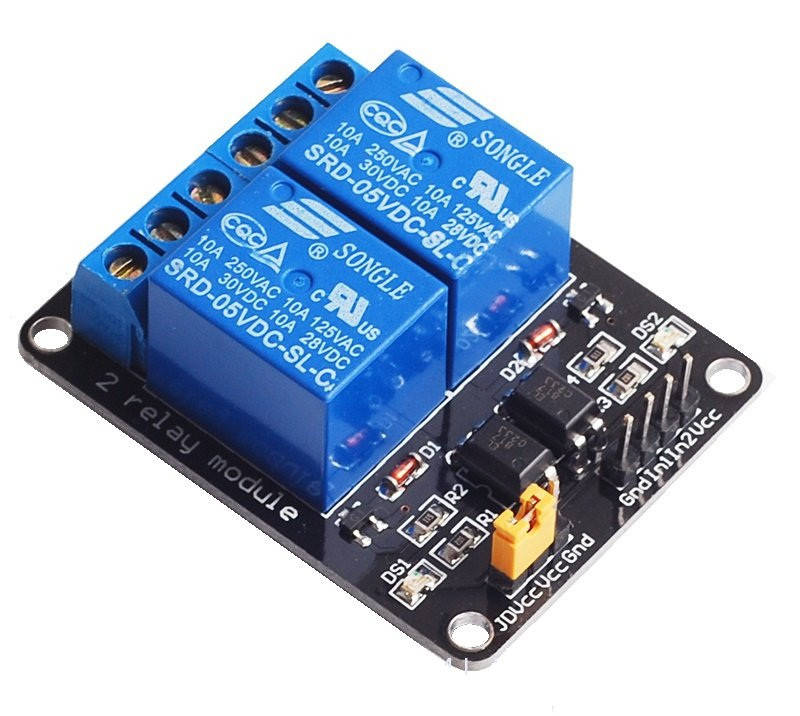 

Модуль реле 2-х-канальный для Arduino 5V 2-Channel Relay с опторазвязкой