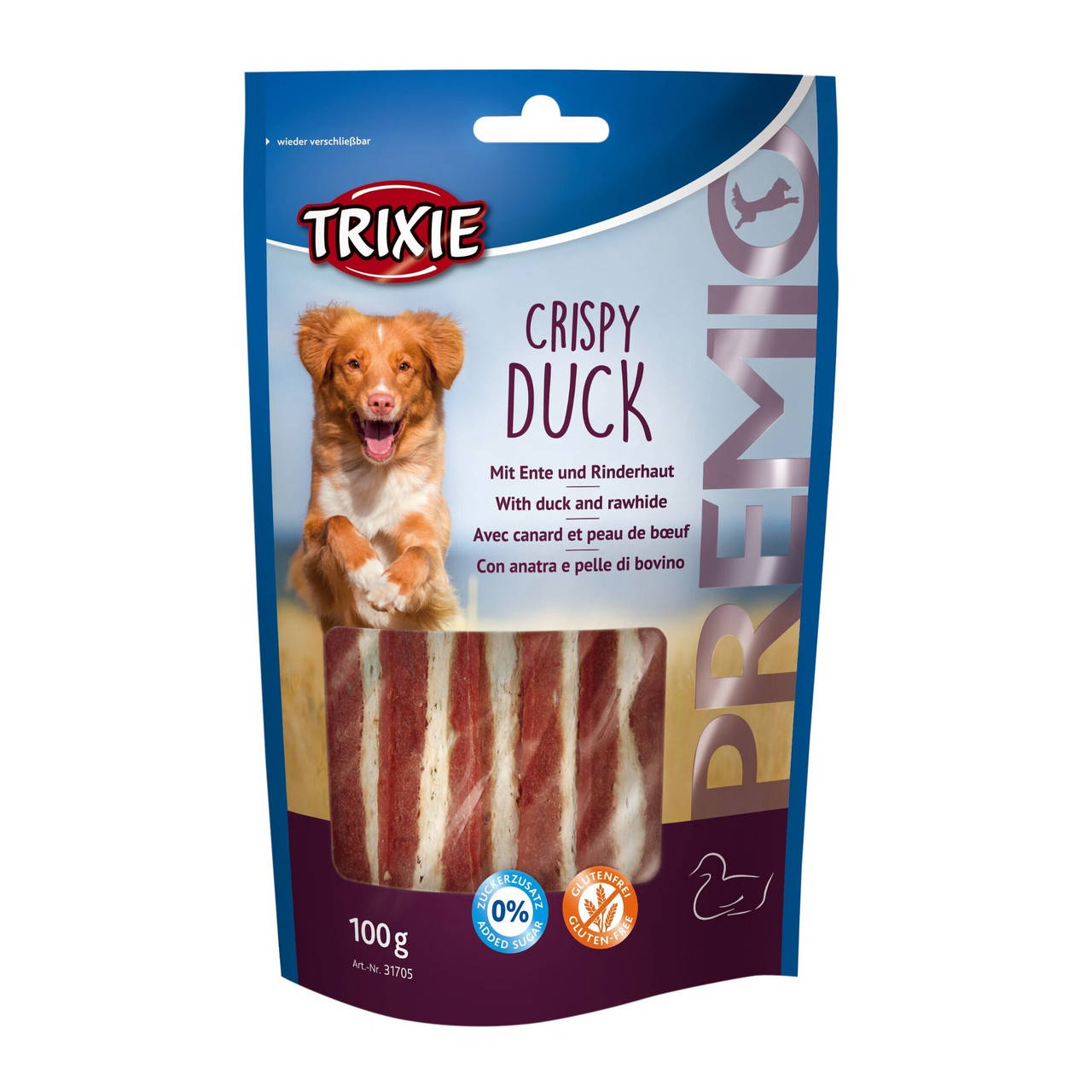 

TRIXIE Лакомство д/соб. "PREMIO Crispy Duck" утка 100гр