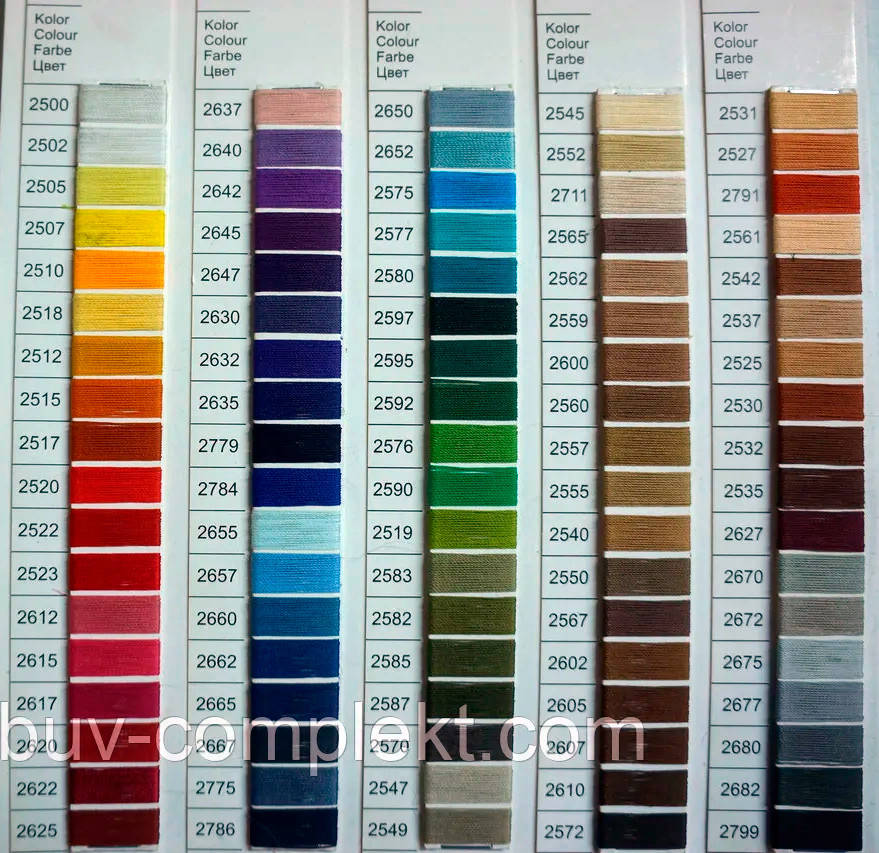 

Нить №40 125 м. «Титан» цвет в ассорт.