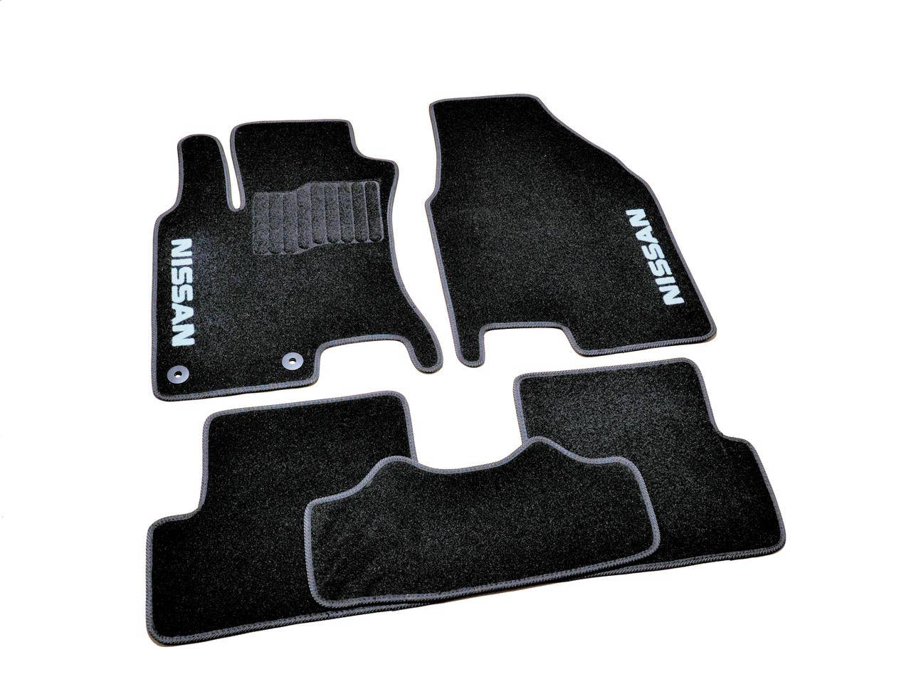 

Коврики в салон ворсовые для Nissan Qashqai (2007-2013) /Чёрные, кт. 5шт,, Черный
