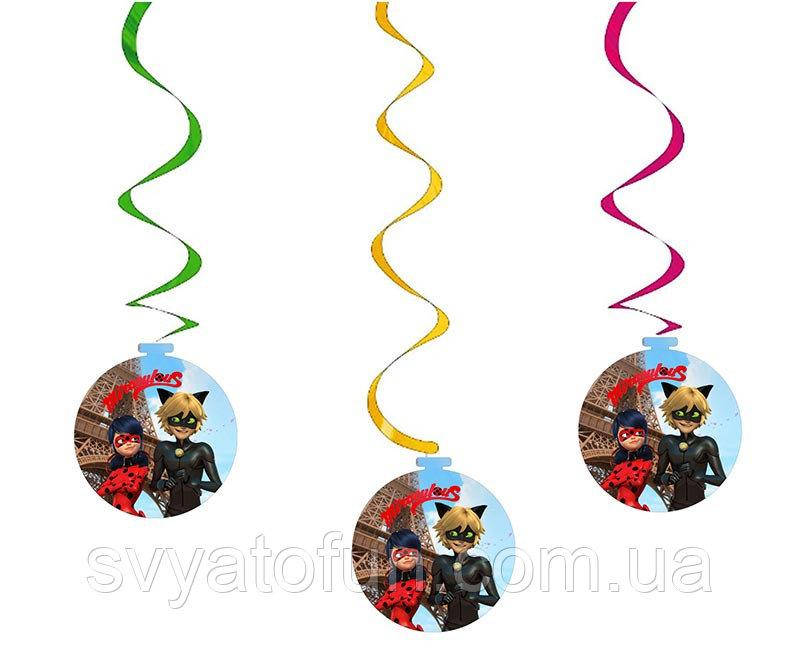 

Подвеска-спираль Леди Баг 5шт/уп