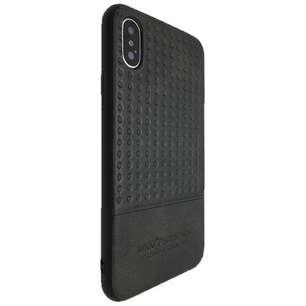 

Чехол-накладка DK силикон кожа Mikki Perforation для Apple iPhone X / XS (black), Черный