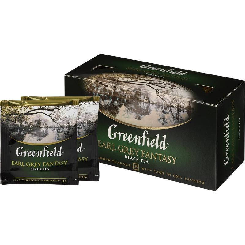 

Чай черный с бергамотом Greenfield «Earl Grey Fantasy» (25 пакетиков х 2г) 50г