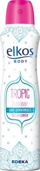 

Спрей-антиперспирант женский Elkos Tropic 200 мл