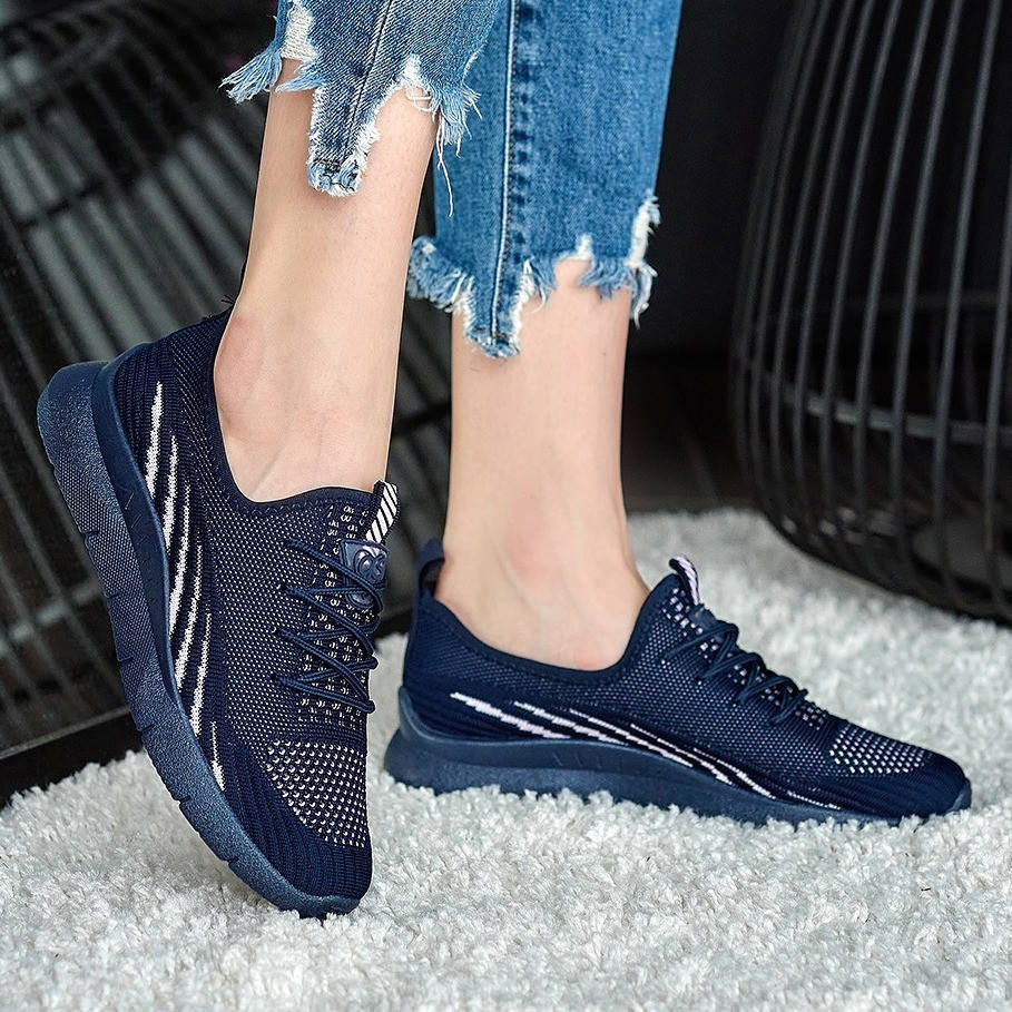 

37р и 38р !!! Кроссовки женские летние темно-синего цвета (Нс-586сн), Синий