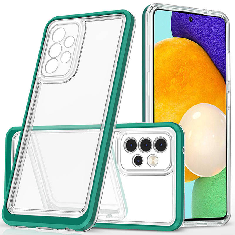 

TPU+PC чехол Clear 360 для Samsung Galaxy A52 4G / A52 5G / A52s Зеленый, Зелёный