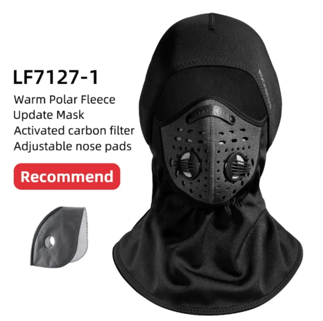 

Балаклава ROCKBROS LF7127-1 флис баф маска бандана шарф лыжная бафф