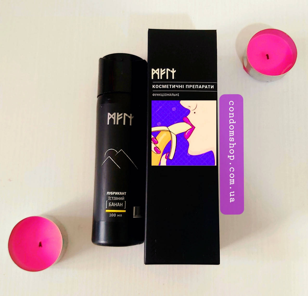 

Съедобная гель-смазка для классического и орального секса 100 мл Meli с бананом 100 мл