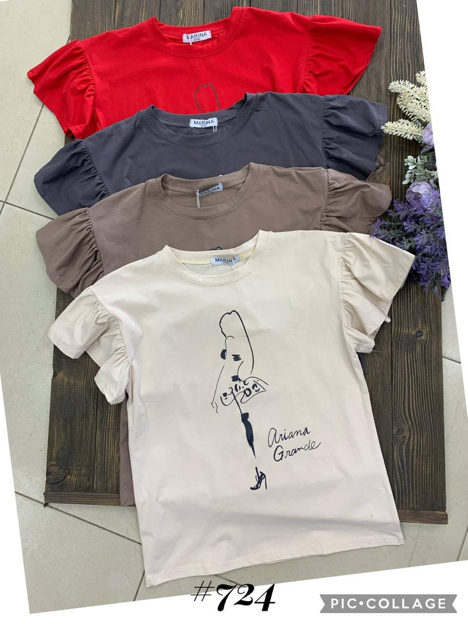 

Женская футболка рукава крылышки