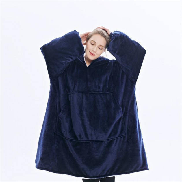 

✅ Толстовка плед с рукавами HUGGLE HOODIE | Флисовый теплый плед худи с рукавами | Одеяло плед с капюшоном