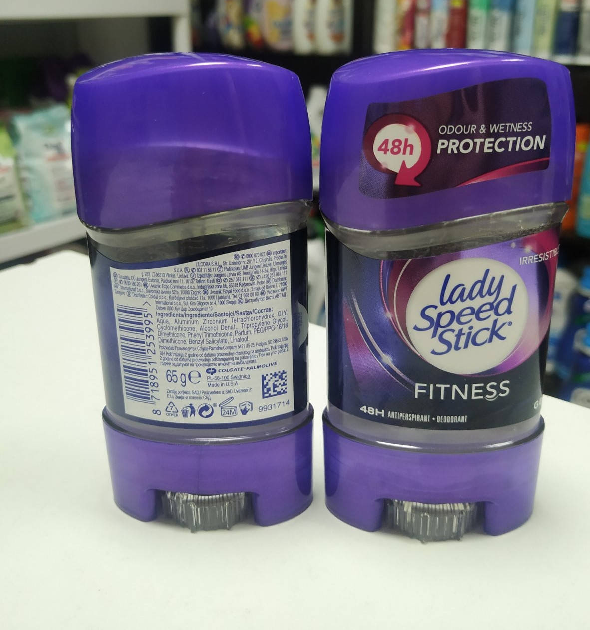 

Lady Speed Stick Fitness гелевый дезодорант-антиперспирант 65 g. Нидерланды.