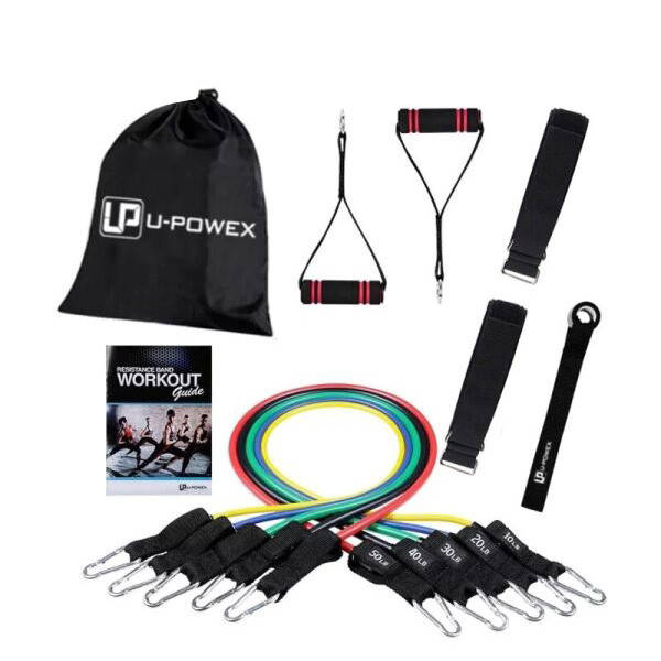 

Набор трубчатых эспандеров для упражнений U-Powex Home Gym 5 шт: