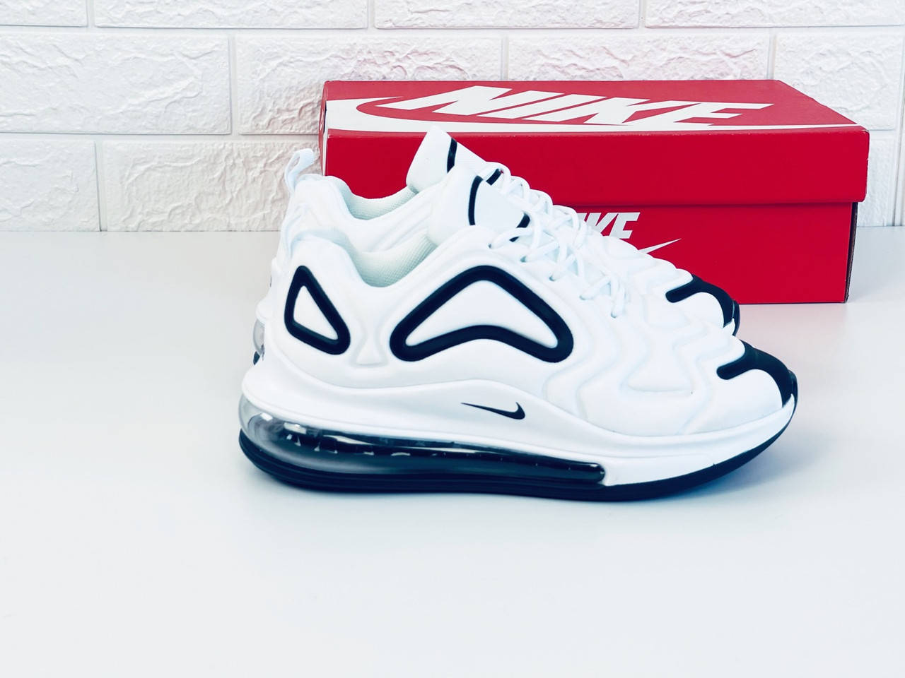 

Кроссовки мужские женские унисекс nike air max 720 white кросовки найк аир макс красовки 35-40рр, Белый