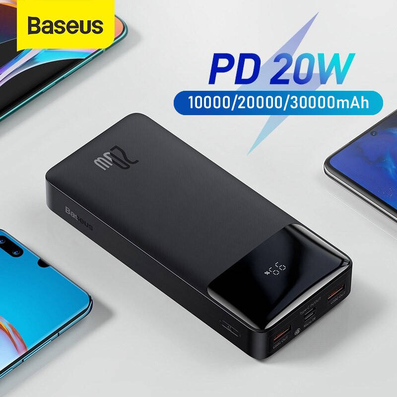 

Павербанк Baseus / Power Bank Baseus Bipow 30000mAh 20W Digital Display