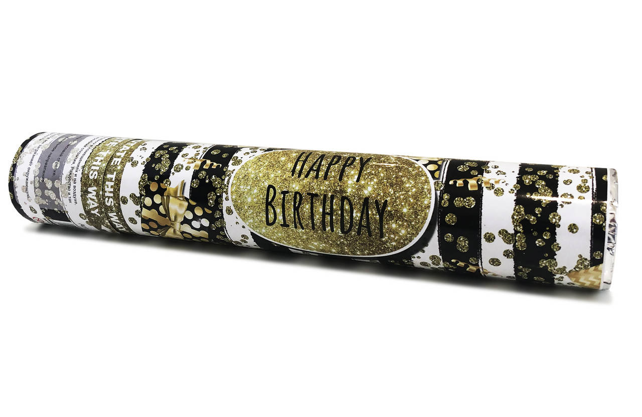 

Хлопушка пневматическая Happy Birthday, длина 30 см